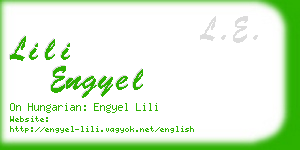 lili engyel business card